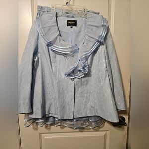 Exquinna Light Blue Skirt Set